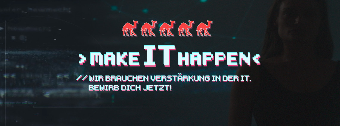 Employer Branding Slogan von Wüstenrot "Make IT happen" für die Techniksparte