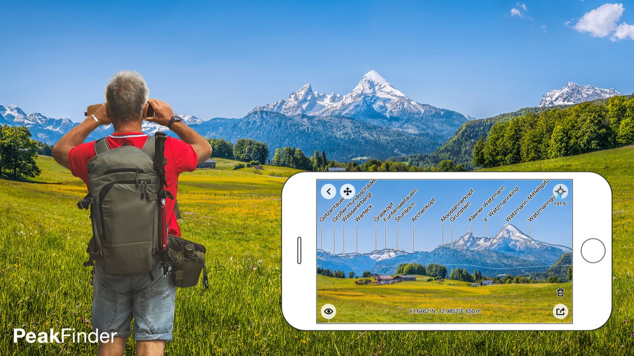Mehr wissen: Mit dieser App lernst du die Berge beim Namen kennen.