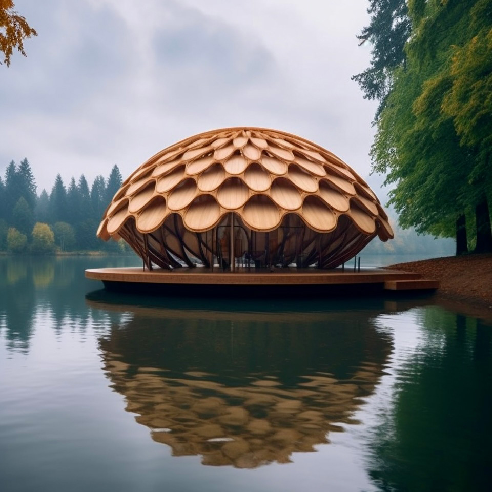 Parametrischer Holzpavillon